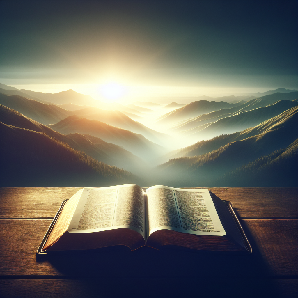 Open Bible with light symbolizing the Five Solas