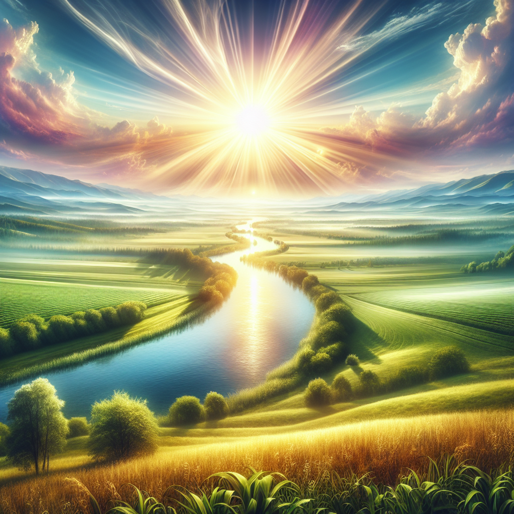 A landscape embodying God's glory