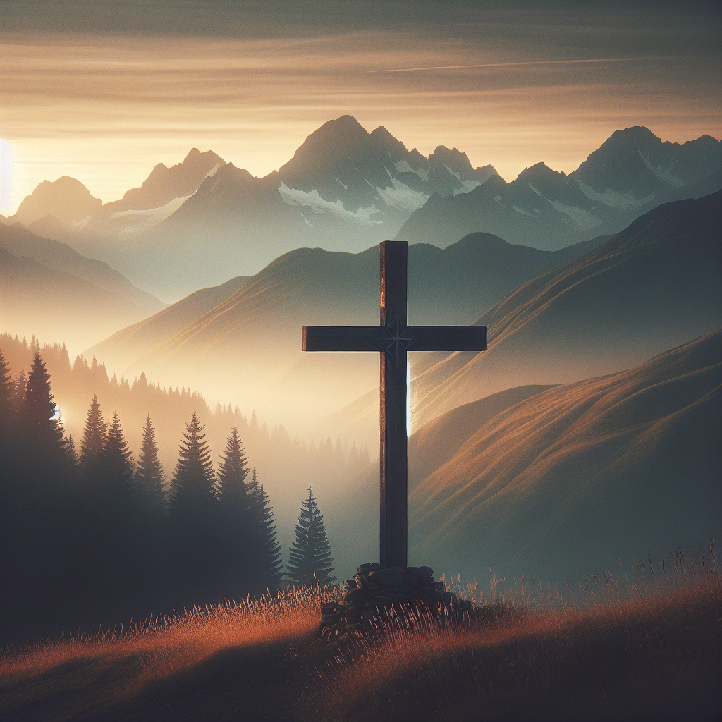 Cross symbolizing Christ's centrality in salvation