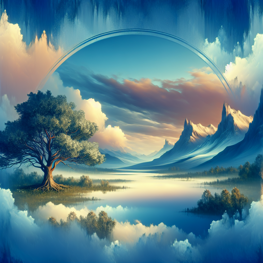 A tranquil landscape symbolizing faith and resilience.