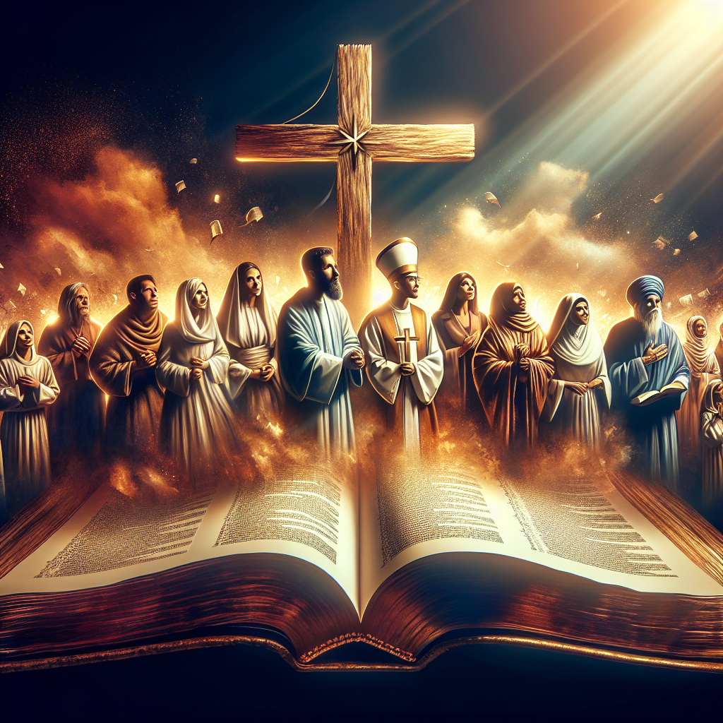 Artistic depiction of the Covenant of Grace in a theological context