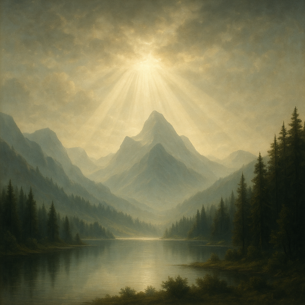 Mountain landscape symbolizing God's holiness