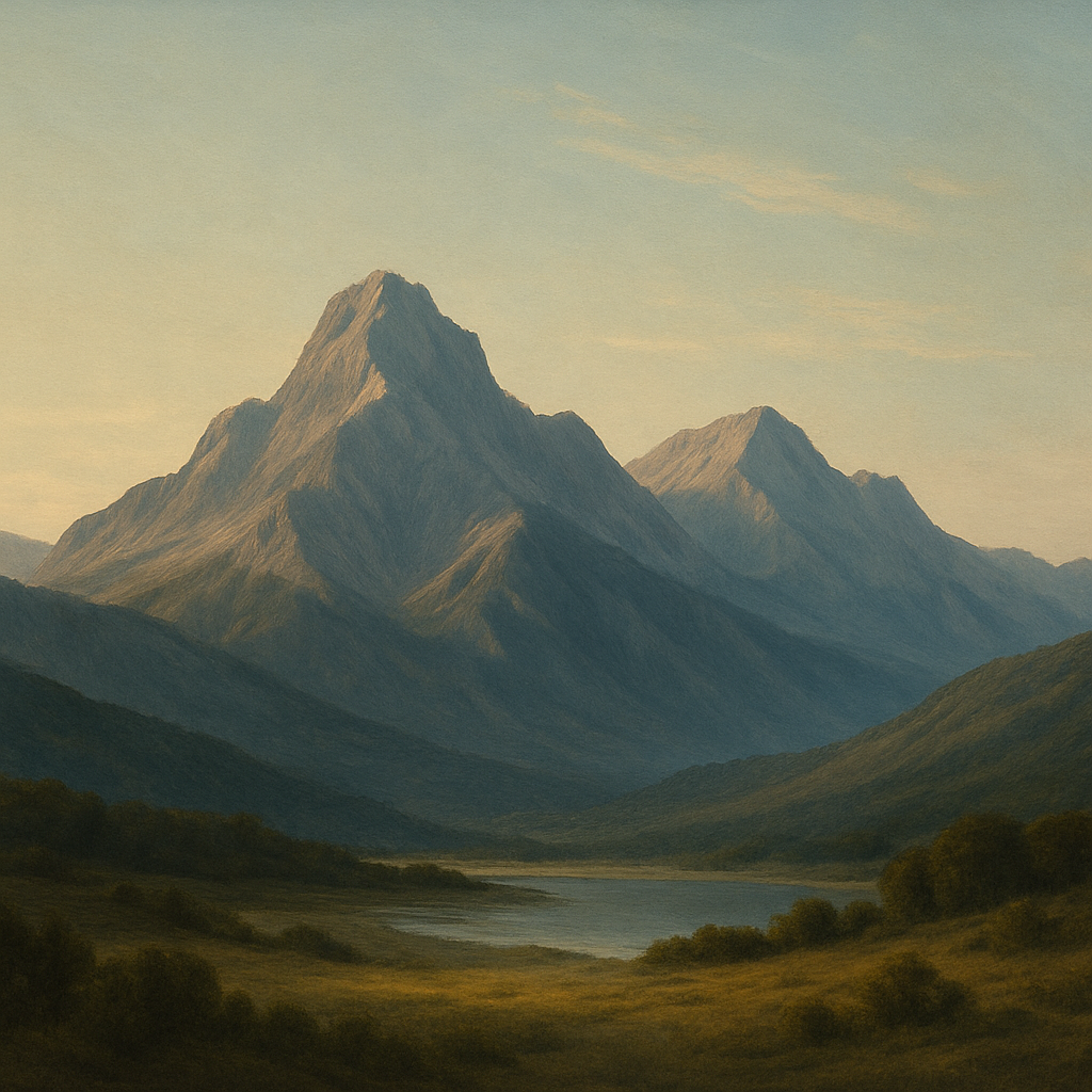 A landscape representing God's enduring and unchanging nature.
